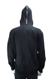 เสื้อฮู้ดผ้าฝ้าย100% แบบรูดซิปหน้าสำหรับผู้ชายเสื้อมีฮู้ดลายหน้าเหนือออกแบบโลโก้ได้ตามต้องการ - Product Image 3