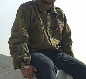 Chemise décontractée pour homme en coton 100% tricoté, faite à la main, style Kantha, hiver, hip-hop, grande taille, manches longues, avec boutons et poche avant - Product Image 3