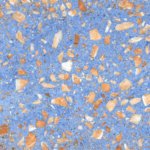 Carrelage de sol en porcelaine glaçure bleu clair de conception italienne 600*600 Exportateur leader de style moderne du fabricant indien - Product Image 3