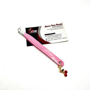 แหนบต่อขนตามืออาชีพ90องศาบูตแบบบางอย่างยั่งยืนที่เป็นสแตนเลสที่คีบปลายขนตาพร้อมชาร์รี - Product Image 6