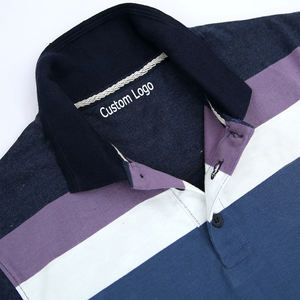 เสื้อโปโล Hi Visible Logo แบบกำหนดเอง,เสื้อโปโลผู้ชายเสื้อโปโลผ้าฝ้ายปักลายสะท้อนแสง - Product Image 2