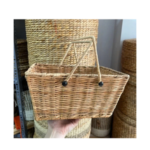 High Quality Competitive Price Rattan <b>Picnic</b> <b>Basket</b> Camping <b>Basket</b> Natural Products Environmentally Friendly Made in Vietnam - Product Image 1