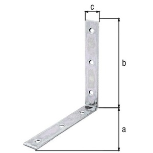 Stuhlwinkel L.150x150mm B.25mm S.3mm STA -D.6,5mm GAH-20 Piece VPE <b>Bracket</b> - Product Image 3