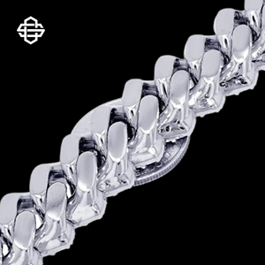 Collar de cadena de eslabones cubanos de moissanita de hip hop de lujo Iced Out Bling joyería de hombre collar de declaración plata o chapado en oro - Product Image 4