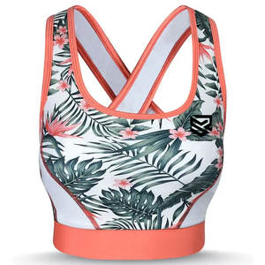 Sujetador deportivo sin costuras con logotipo personalizado para mujer, conjunto de mallas de Yoga con cremallera acanalada, ropa deportiva para gimnasio, Sujetador deportivo transpirable, Top 2024 - Product Image 1