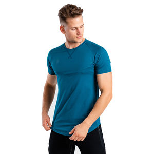Venta al por mayor de alta calidad de los hombres nuevos O cuello camisetas de los hombres personalizados gran oferta de verano al aire libre Fitness camisetas - Product Image 1