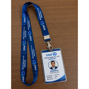 Plastic <b>ID</b> Card and Badge <b>Holder</b> with Lanyard Convenient Accessory for Carrying Identification Badges - Product Image 1