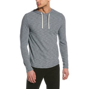 Felpa con Cappuccio Vince Taglia XL, Blu Costiero/Auricolare, Tessuto in Cotone 100% Lavorato a Maglia, Effetto Consumato con Lavaggio Acido - Product Image 1