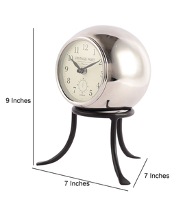 Ak Brass Intricate <b>Metal</b> Design Decorative Table <b>Clock</b> Stylish and Trendsetting Minimalist Timepiece for Modern Home Decor - Product Image 3