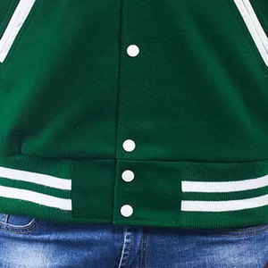 แจ็กเก็ตเลตเทอร์แมนแขนยาวคอตั้งทรงหลวมทำจากผ้าใบใช้น้ำเย็นปกติและผงซักฟอกอ่อนๆสำหรับซัก - Product Image 2