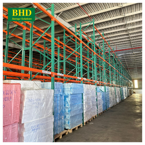 ชั้นวางเหล็กทรงหยดน้ำตา (RAL5017) ซูเปอร์มาร์เก็ตคลังสินค้าอุตสาหกรรม5ชั้นผู้จัดจำหน่ายในเวียดนาม - Product Image 6