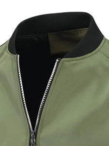 Blouson aviateur pour hommes de haute qualité fabriqué sur mesure tissu en toile de grande taille pour la saison d'hiver avec logo haute visibilité - Product Image 4