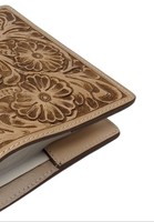 Journal personnalisé le plus vendu, design floral gravé à la main, journal en cuir de vache véritable pour usage personnel et journalier, prêt à être expédié