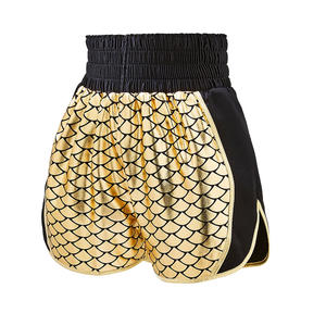 Short de boxe personnalisé brodé pour femmes avec illustration de sublimation Matériau en satin durable et placement du logo - Product Image 1