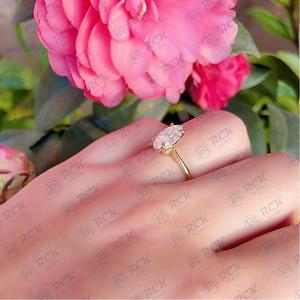 แหวนเพชรสำหรับผู้หญิง1.00 tcw ประดับเพชรเจียระไนแบบเพชรสำหรับผู้หญิง - Product Image 2