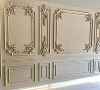 Medallones de Madera Tallada Antiguos para Puertas, Apliques Pequeños, Rosetones, Estilo Neoclásico, Color y Forma Personalizables, Acabado Liso