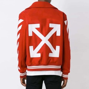 Mejor diseño Varsity Jacket Hombres con mangas de cuero Casual High School Letterman Béisbol Buena calidad Bomber Chaquetas para hombres - Product Image 4