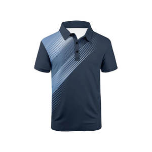 Logotipo personalizado cuello solapa Polo Golf Polo Camiseta 100% poliéster hombres Polo camisa - Product Image 1