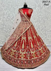 Designer Bridal Lehenga Choli Avec Multi Thread Et Zari Work - Product Image 5
