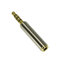 Adaptateur audio pour casque d'écoute 3.5mm mâle vers 2.5mm femelle Jack stéréo ou mono pour Apple iPhone 6/6S/6 Plus/5S/5C/5 iPad