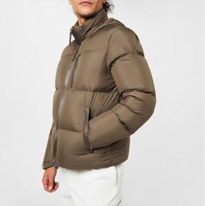 Chaqueta acolchada impermeable de manga larga personalizada a la moda para hombre, abrigo informal de gran oferta de talla XS con cremallera - Product Image 4