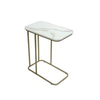 Table d'appoint en métal durable avec base lourde adaptée aux salles familiales, aux salles à manger et aux petits bureaux