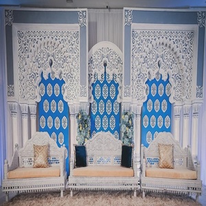 Escenario de recepción de boda de estilo romano moderno Panel Mandap portátil para interiores/exteriores para decoraciones de fiesta nuevo modelo - Product Image 6