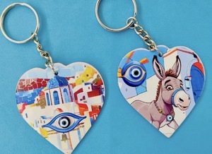 DAFNI BIG PAZAR Printed Artificial Leather <b>Keyring</b> in Various Shapes and Images Model Number 51 - Product Image 6