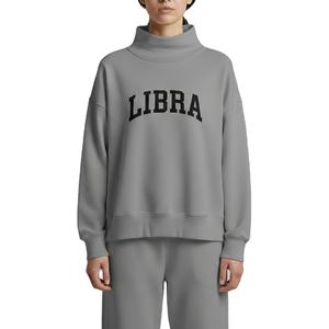 เสื้อสเวตเชิ้ตคอเต่าถักไหมพรมไซส์ใหญ่สำหรับผู้หญิง ขายดีที่สุด คุณภาพเยี่ยม ขนาดสั่งทำได้ โลโก้ด้านหน้า สีพื้น ผลิตสำหรับฤดูหนาว - Product Image 1