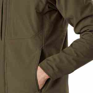 Vente flash - Veste softshell en toile à capuche pour homme, personnalisable, respirante, imperméable, durable, en nylon/tissu personnalisé, logo sur le devant - Product Image 6