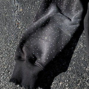 เสื้อมีฮู้ดซักกรดพลอยเทียมมีฮู้ดพิมพ์ลายโลโก้ผ้าฟลีซเทอร์รี่สไตล์วินเทจ - Product Image 4