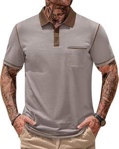 Polo personalizado directo de fábrica para hombre, manga corta, tela transpirable, servicio OEM para uniformes corporativos - Product Image 4