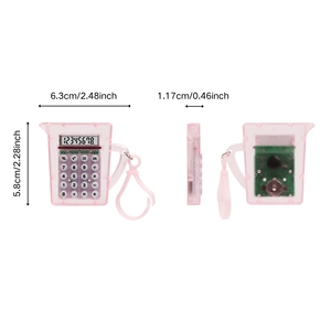Bán buôn trẻ em của <span class=keywords><strong>8</strong></span>-chữ số điện tử <span class=keywords><strong>mini</strong></span> trong suốt máy tính Quà tặng khuyến mãi trong nước ấm đun nước hình dạng pin Powered - Product Image 4