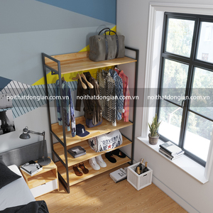 SFKQA002-4 Tng K Treo Qun o 1 Organizador de Ropa Tipo Perchero Vertical 120cmx50cmx200cm Material Metálico para Armario - Product Image 2