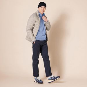 Sweat-shirt en polaire à fermeture éclair sur le devant pour homme moderne, respirant, décontracté chic, chaud, doux au toucher, mouvement fluide, cadre relaxant, frais - Product Image 4