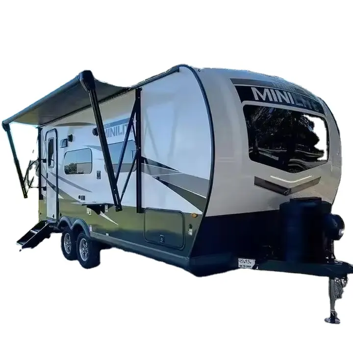 . 4X4 Aluminum Fiberglass R V Truck Box Camper Trailer for Outdoor Camping Caravan truck