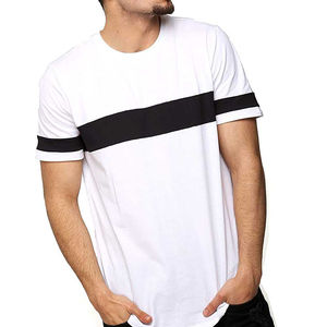Precio al por mayor Ropa de hombre Calidad superior Logotipo personalizado Impreso Camiseta en blanco Algodón liso en negro Camisetas de gran tamaño - Product Image 6