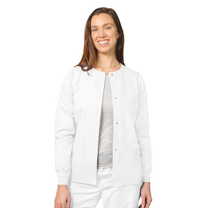 Gommages médicaux Vente en gros d'uniformes de soins de santé à manches longues pour femmes Vestes de gommage zippées Uniformes personnalisés pour soins infirmiers à l'hôpital - Product Image 6