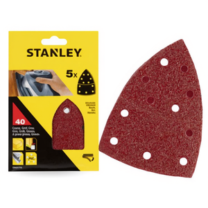 แผ่นกระดาษทรายรูปสามเหลี่ยมแบบหลายชิ้นยี่ห้อ Stanley พร้อมข้อต่อแบบเร็ว - Product Image 2