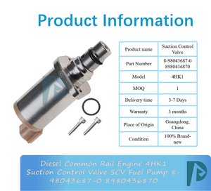 Excavator Parts Diesel Common Rail Engine 4HK1 <b>Suction</b> Control Valve SCV Fuel <b>Pump</b> 8-98043687-0 8980436870 China Origin - Product Image 3