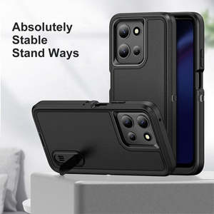 Funda Resistente con Soporte para Samsung Galaxy A17 5G, Color Negro - Product Image 3