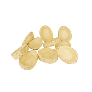 Bol à pâte en forme d'oeuf en bois naturel fabriqué à la main pour porte-clé de bougie bol à pâte en gros cadeau de Pâques de l'usine du Vietnam - Product Image 1