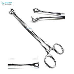 Babcock Tissue Forceps 16cm Stainless Steel Surgical Instrument for Grasping Soft Tissues in General Surgery Use - Product Image 3