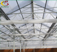 Commerciële multi-span PC-plaat kas Venlo-type landbouwkas met hydrocultuursysteem voor groenteteelt