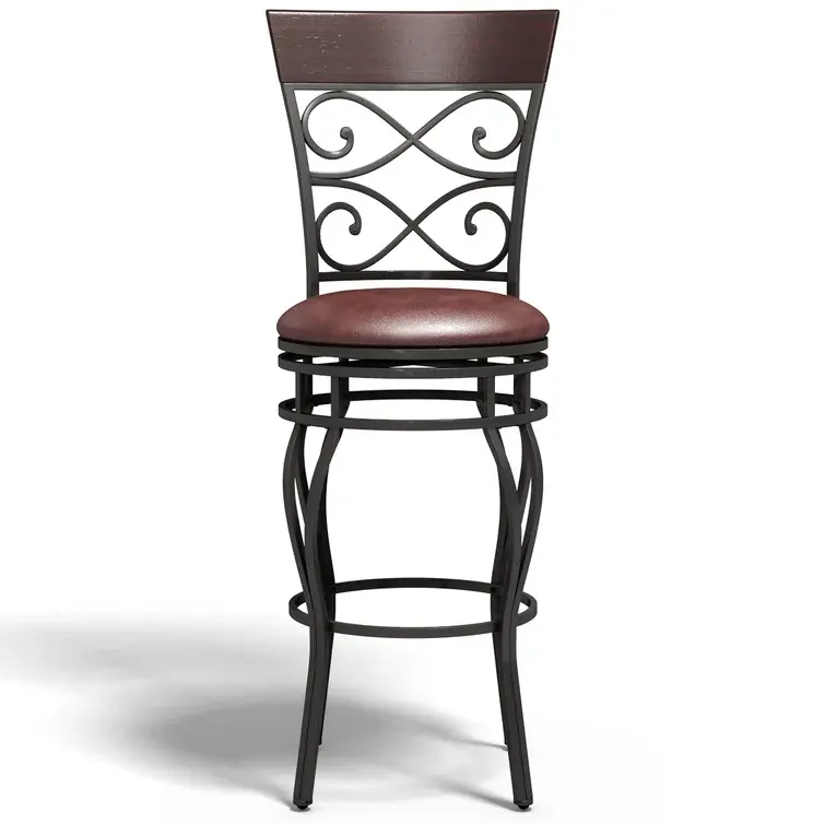 Heavy duty Indian Manufacturers Direct Selling High Efficiency Metal Frame Chair Luxury Bar Stool For Hotel Restaurants usage