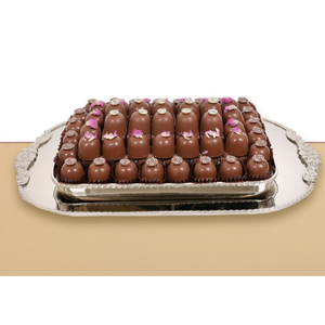 Hotel Tableware Chocolate Server Bowl Latest Silver-Plated Metal Chocolate Bowl Desserts For Dinnerware <b>Sweets</b> Server Ware Bowl - Product Image 1