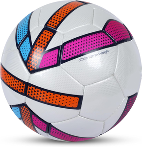Ballon de football durable en latex 32 panneaux, multi-couleurs, football cousu à la main pour match d'entraînement High Air - Product Image 4