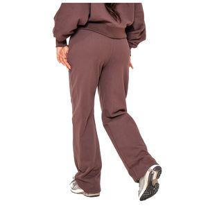 Sudadera con capucha de algodón con dobladillo y cordón para mujer con logotipo personalizado - Product Image 5