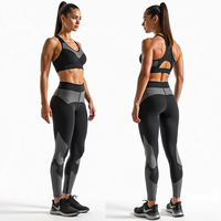 Ensemble de yoga sans couture pour femmes pour l'automne et l'hiver avec soutien-gorge et leggings conçus pour un ajustement confortable et respirant