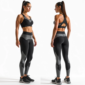 Ensemble de yoga sans couture pour femmes pour l'automne et l'hiver avec soutien-gorge et leggings conçus pour un ajustement confortable et respirant - Product Image 5